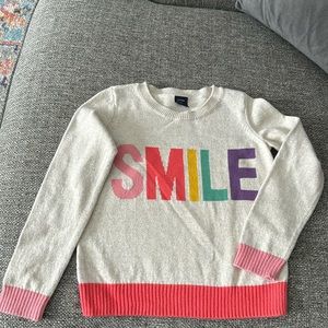 Size 5 Baby Gap “SMILE” Sweater